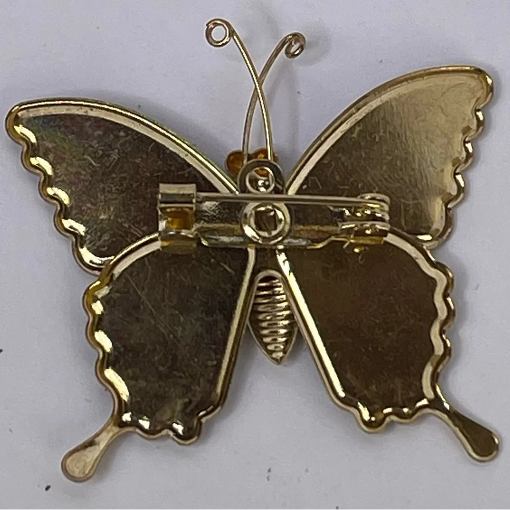 Butterfly pin brooch